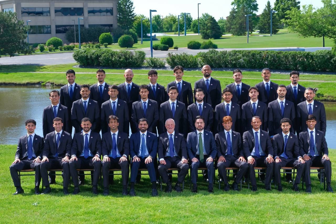 الصورة الرسمية لمنتخبنا الوطني العراقي بالزي الرسمي، استعداداً لمنافسات كأس العالم 2026.